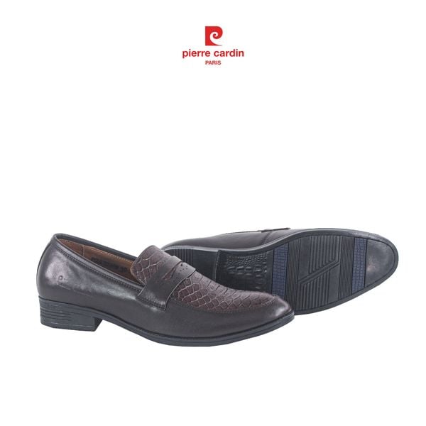 Giày Penny Loafer Vân Cá Sấu Pierre Cardin - PCMFWLG 723