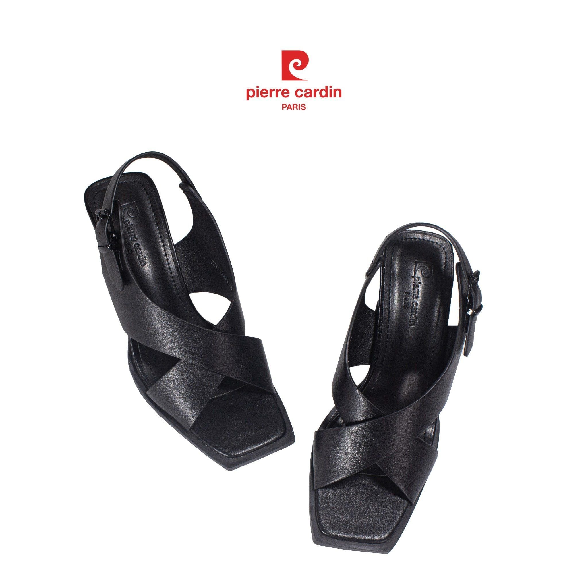 Pierre Cardin Paris Vietnam: Giày Sandals Cao Gót Nữ Pierre Cardin -  PCWFWSG 221 (BLACK)