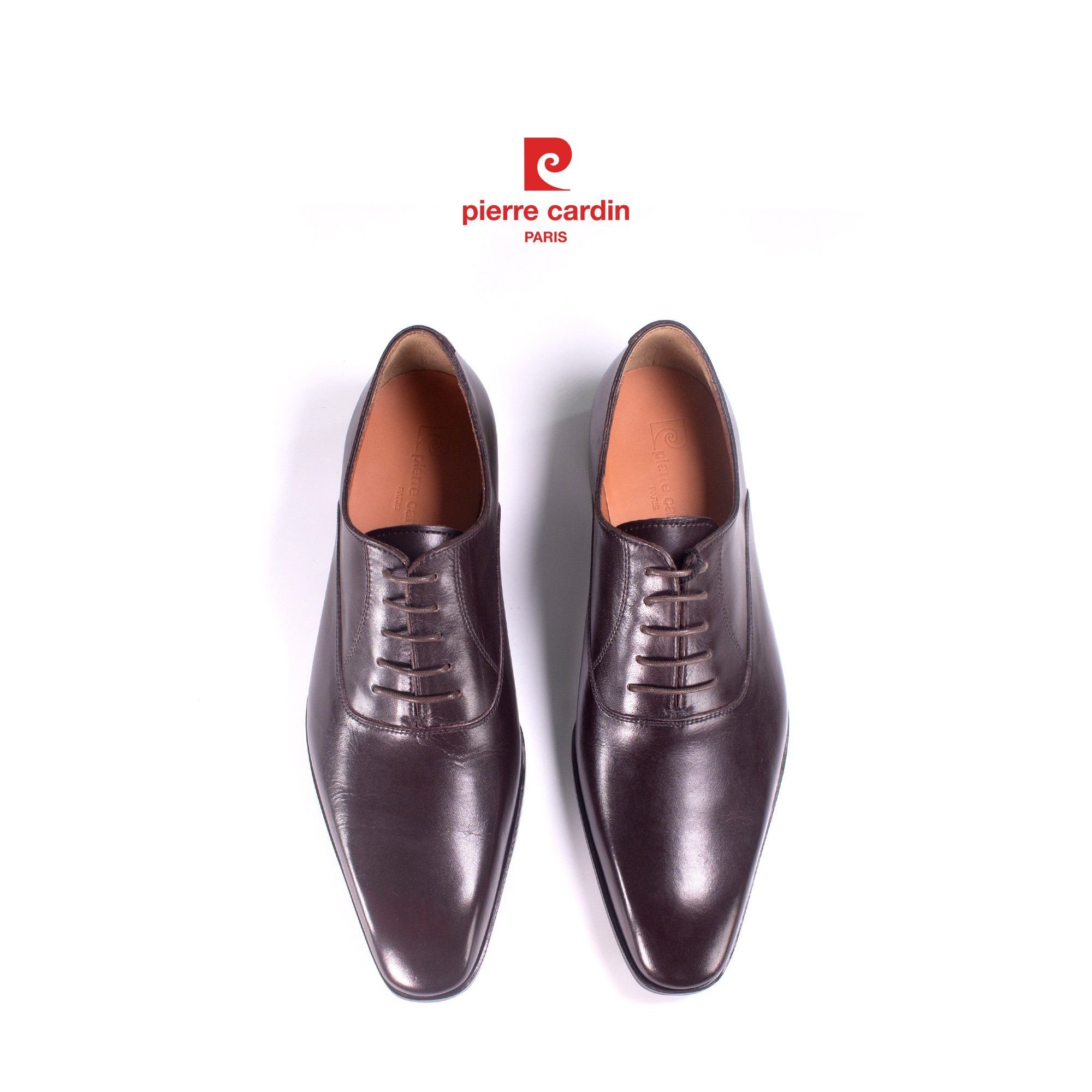 Giày Classic Oxford Đế Da Pierre Cardin - PCMFWLH 360 (BROWN)