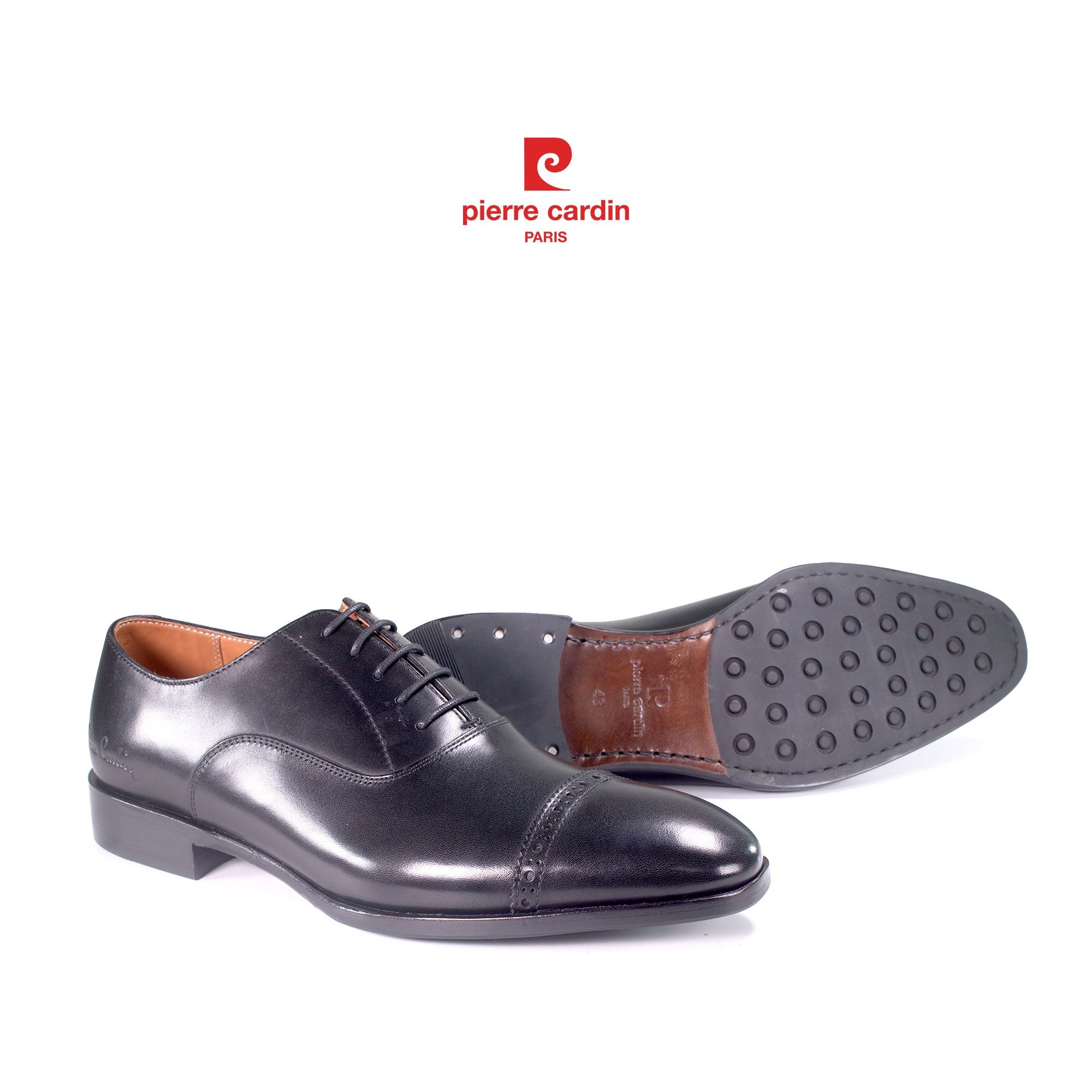 Pierre Cardin Paris Vietnam: Giày Brogue Oxford Đế Da Pierre Cardin - PCMFWLH 362