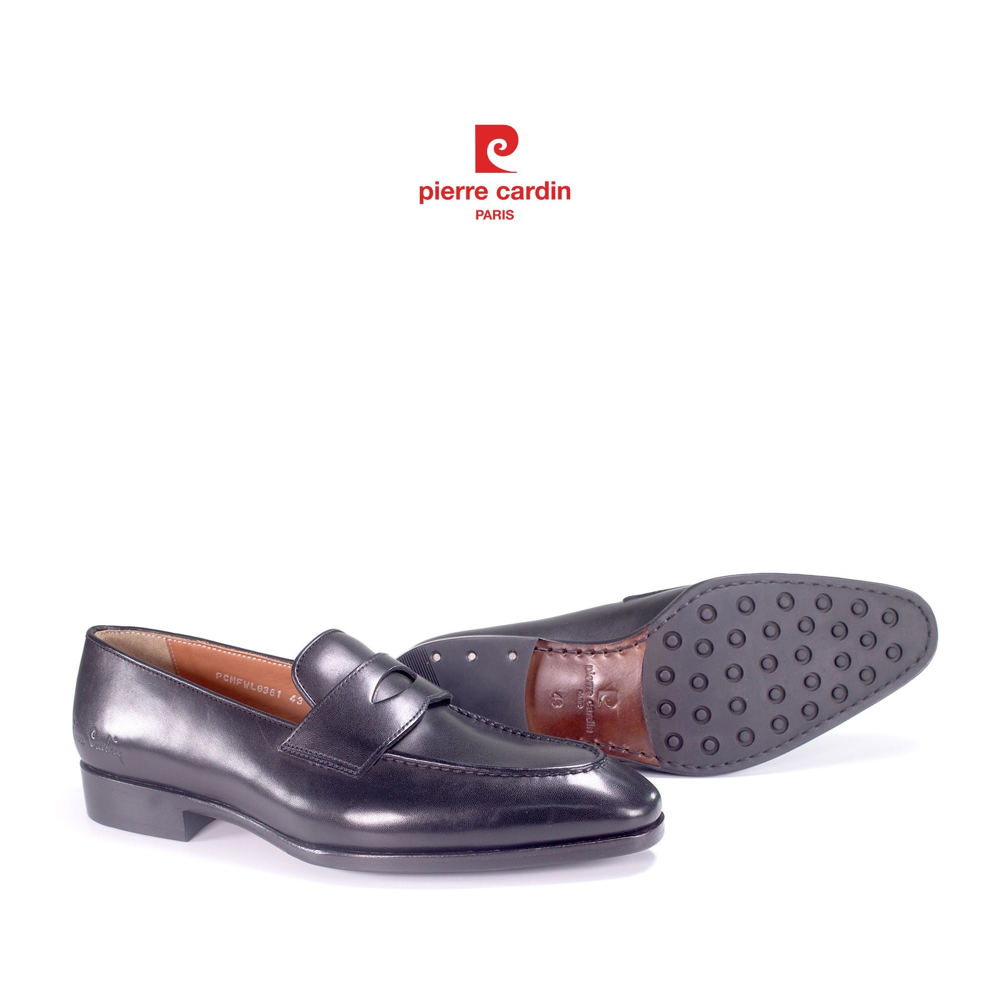 Pierre Cardin Paris Vietnam: Giày Penny Loafer Cao Cấp Pierre Cardin - PCMFWLH 361 (BLACK)