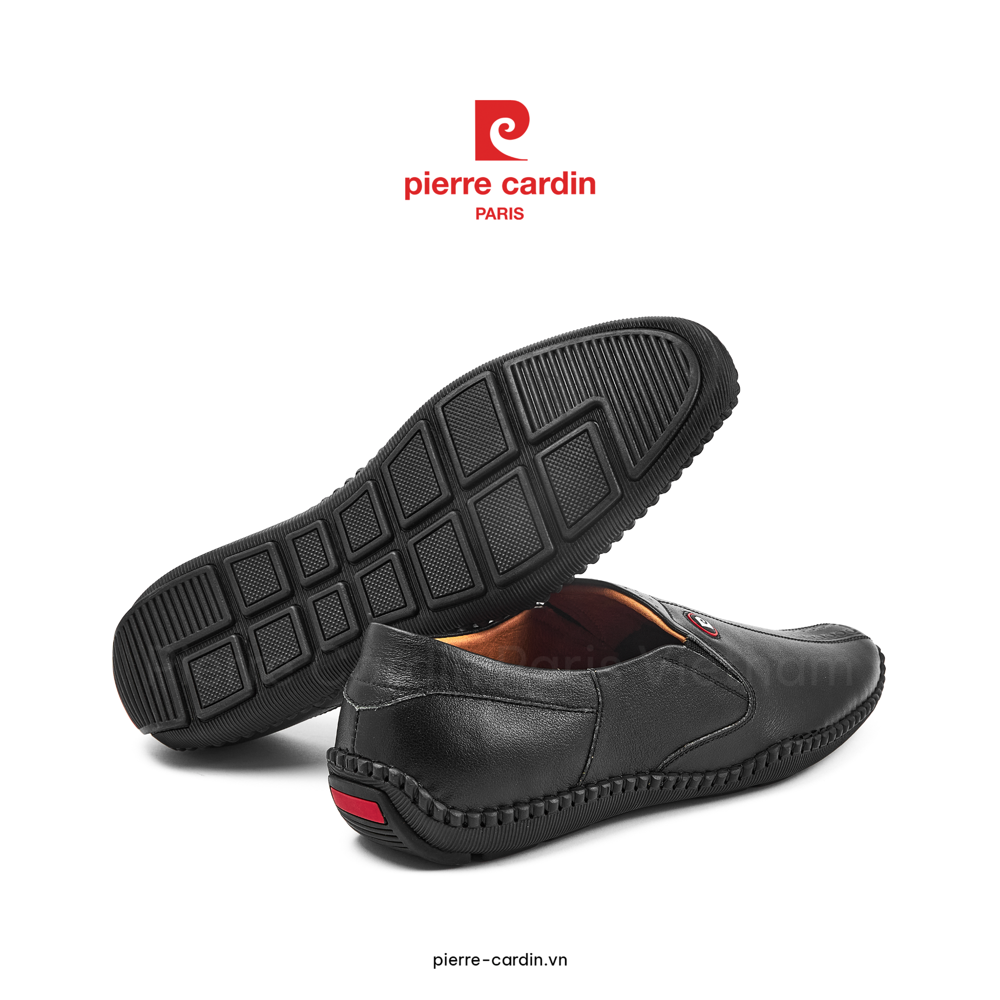 Pierre Cardin Paris Vietnam: Giày Mọi Nam Phiên Bản Cải Tiến Pierre Cardin - PCMFWLI 795 (BLACK & GOLD)