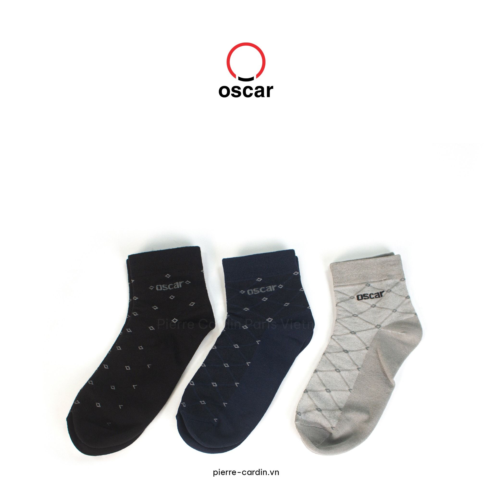 Pierre Cardin Paris Vietnam x Oscar Fashion | Tất/ Vớ Cổ Trung Chất Liệu Modal Oscar Fashion - OCMSMMI 065