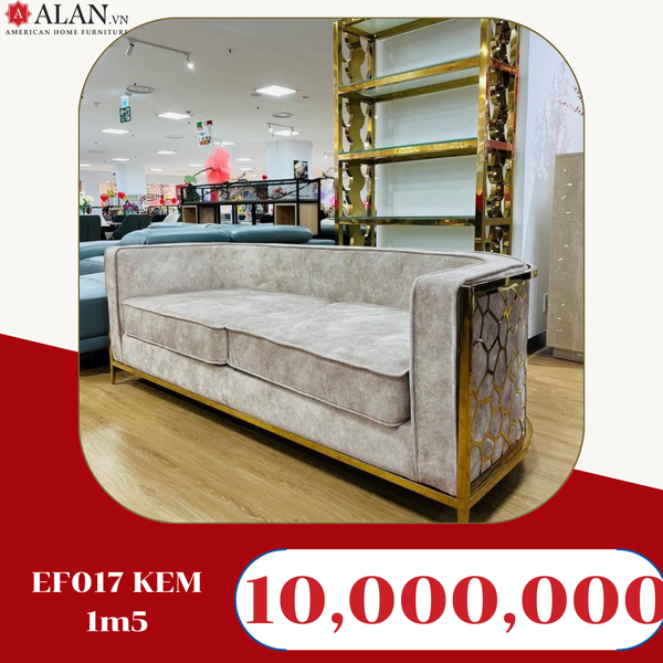 Sofa mạ vàng 1m5