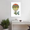 Tranh Canvas Balloon With Green Fish ( 40x60cm - 50x70cm - 60x90cm)