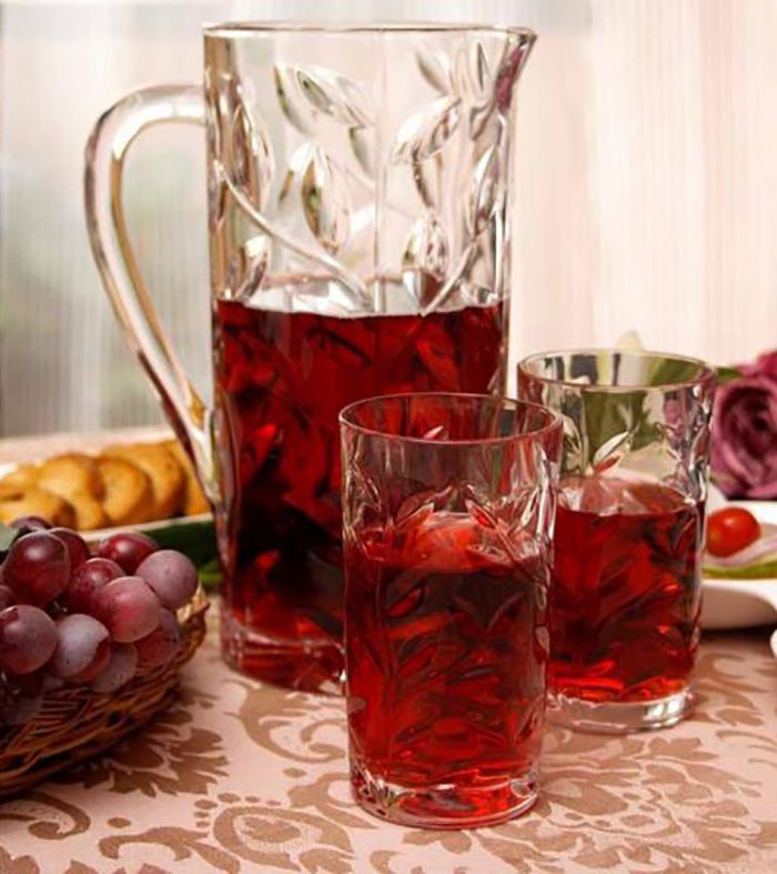 Bộ Bình Và 6 Ly Nước Laurus Bộ Bình Và 6 Ly Nước Laurus