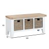 Bộ Welcome Bench TT Old White Collection (100 x 50 cm)