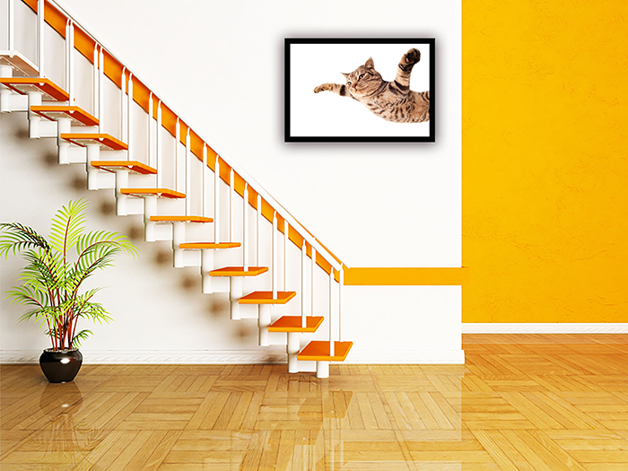 Tranh treo tường VicDecor Mèo Nhảy