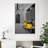 Tranh Vespa Cổ Trắng Đen Vàng (40x60cm - 50x75cm - 60x90cm)