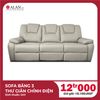 Sofa Băng 3 Thư Giãn Chỉnh Điện Màu Xám Nhạt