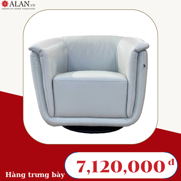 Sofa Đôn Xoay 360 Độ  Màu Xám Sáng