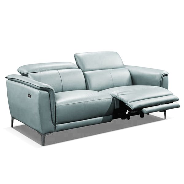 Sofa Thư Giãn Da Bò Chỉnh Điện 1m6 YB902 - 8041 Xanh Biển Nhạt Alila