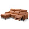 Sofa Thư Giãn Da Bò Chỉnh Điện Chữ L 2m6 YB919 - 8019 Cam Apricot Alila