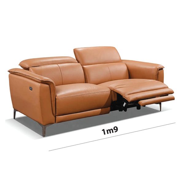 Sofa Thư Giãn Da Bò Chỉnh Điện 1m9 YB902 - 8019 Cam Apricot Alila