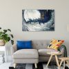 Tranh Canvas Blue Abstract 2 Alila (60x90cm)