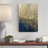 Tranh Canvas Blue And Gold Abstract 4 Alila (60x90cm)