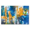 Tranh Canvas Blue And Yellow Abstract Alila (60x90cm - 80x120cm - 100x150cm)