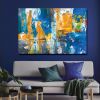 Tranh Canvas Blue And Yellow Abstract Alila (60x90cm - 80x120cm - 100x150cm)