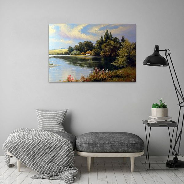 Tranh Canvas Cánh Rừng Ven Hồ Alila (60x90cm)