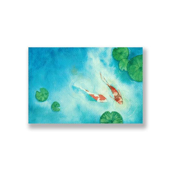 Tranh Canvas Cặp Cá Koi (40x60cm - 50x70cm - 60x90cm)