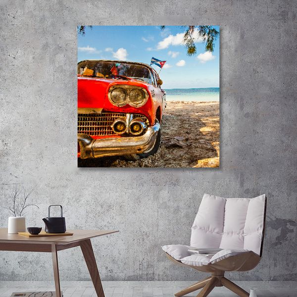 Tranh Canvas Car On The Beach Alila (80x80cm - 80x120cm)