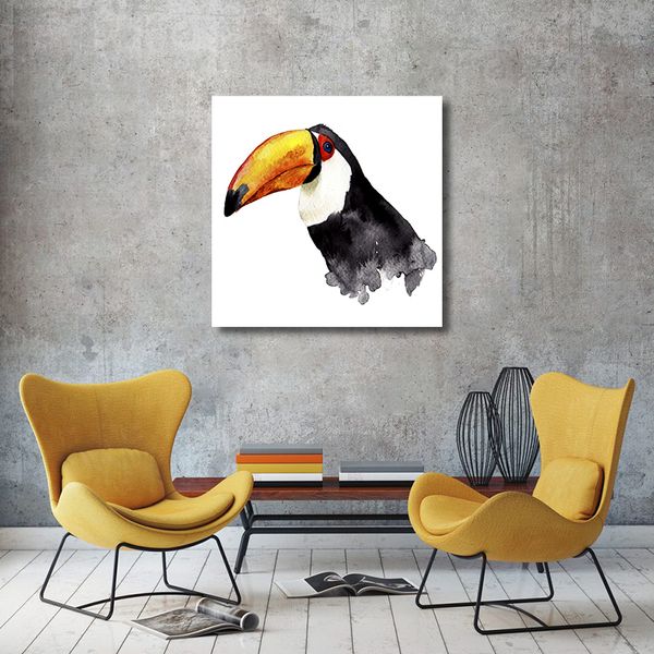 Tranh Canvas Chim Toucan 3 Alila (80x80cm)