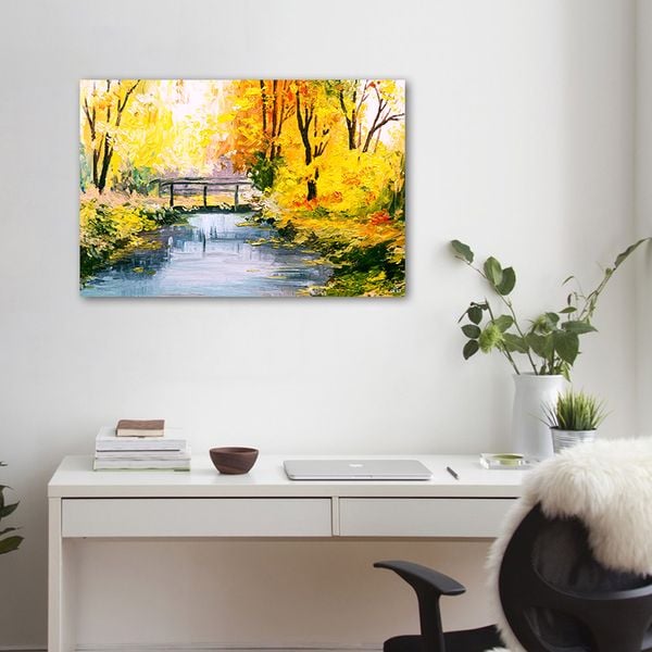 Tranh Canvas Con Suối Mùa Thu Alila (60x90cm)