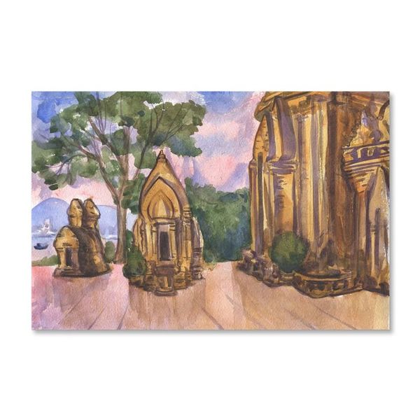 Tranh Canvas Đền Ponagar (40x60cm - 50x70cm - 60x90cm)