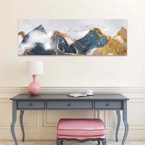 Tranh Canvas Đỉnh Núi Trong Sương 1 Alila (40x120cm - 50x150cm)