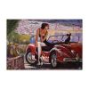 Tranh Canvas Girl On The Car Alila (60x90cm)