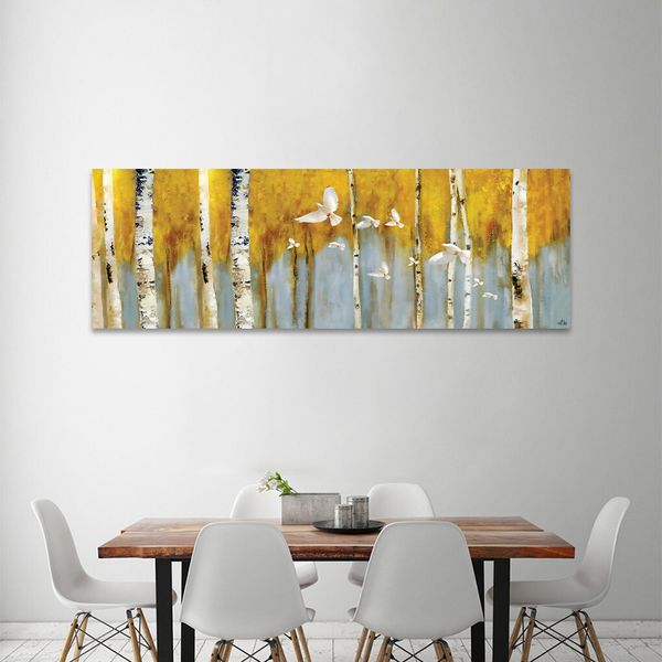 Tranh Canvas Gold Abstract Alila (40x120cm - 50x150cm)