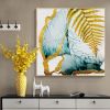 Tranh Canvas Gold And Blue Abstract Alila (80x80cm)