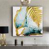 Tranh Canvas Gold And Blue Abstract Alila (80x80cm)