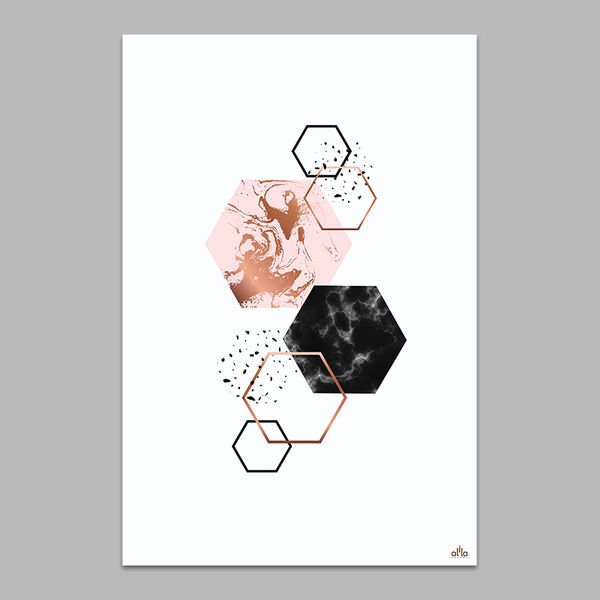 Tranh Canvas Hình Khối 2 Alila (60x90cm)