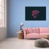 Tranh Canvas Hoa Cẩm Chướng Trong Màn Đêm Alila (60x90cm)