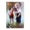 Tranh Canvas Little Girl With Horse Alila (60x90cm - 80x120cm - 100x150cm)