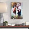 Tranh Canvas Little Girl With Horse Alila (60x90cm - 80x120cm - 100x150cm)