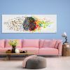 Tranh Canvas Mind Map Alila (40x120cm - 50x150cm)