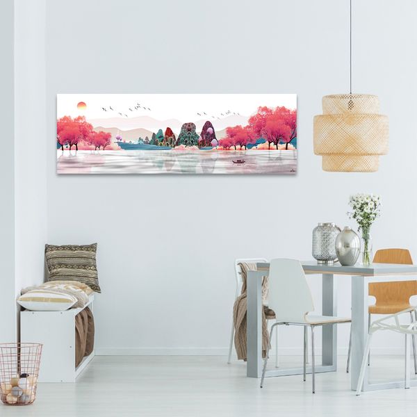 Tranh Canvas Núi Rừng Đa Sắc Alila (40x120cm - 50x150cm)