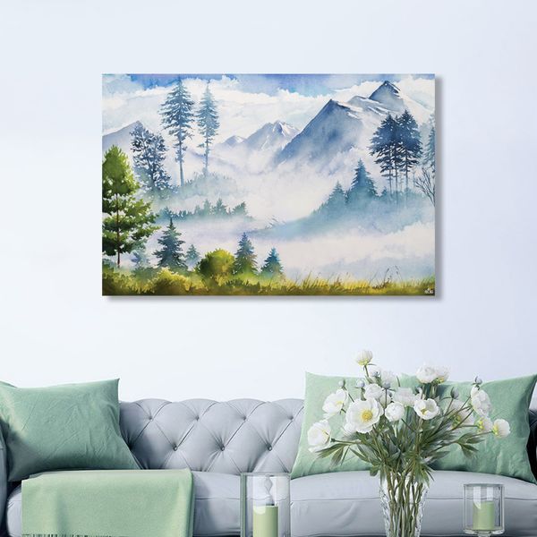 Tranh Canvas Phong Cảnh Núi Tuyết Alila (60x90cm)