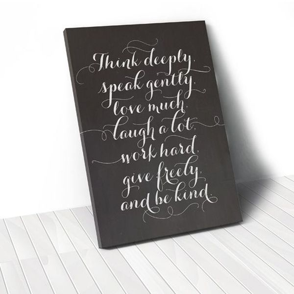 Tranh Canvas Quotes Think Deeply (40x60cm - 50x75cm - 60x90cm)