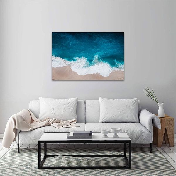 Tranh Canvas Sóng Biển Vỗ Bờ Alila (60x90cm)
