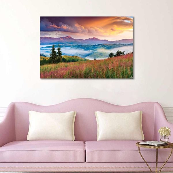 Tranh Canvas Sương Trắng Trên Đồi Alila (60x90cm)