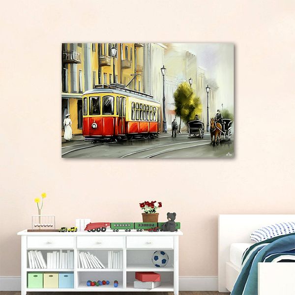 Tranh Canvas Tàu Điện Lisbon Alila (60x90cm)