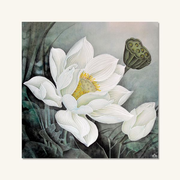 Tranh Canvas The Flower 18 Alila (80x80cm)