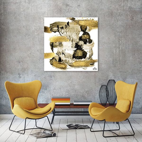 Tranh Canvas The Gold 2 Alila (80x80cm)