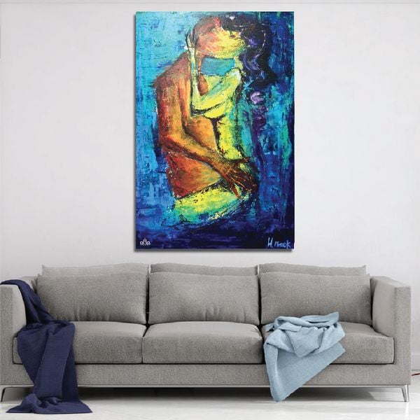 Tranh Canvas The Kiss 02 Alila (60x90cm - 80x120cm - 100x150cm)