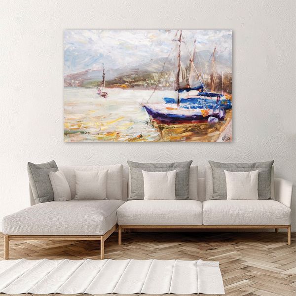 Tranh Canvas Thuyền Neo Bến Alila (60x90cm - 80x120cm - 100x150cm)