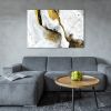 Tranh Canvas White And Yellow Abstract Alila (60x90cm)