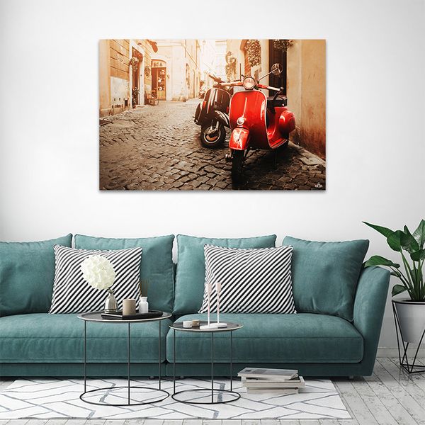 Tranh Canvas Xe Vespa Alila (60x90cm)
